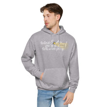 Load image into Gallery viewer, Watch GOD Unisex fleece hoodie - White Lettering