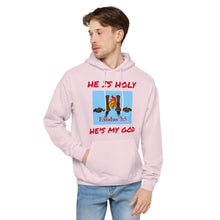 Load image into Gallery viewer, HE IS HOLY Unisex fleece hoodie