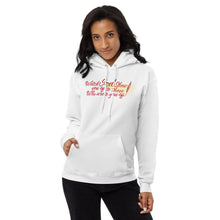 Load image into Gallery viewer, Watch GOD Unisex fleece hoodie - Red Lettering