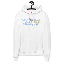 Load image into Gallery viewer, Watch GOD Unisex fleece hoodie - Blue Lettering