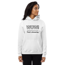 Load image into Gallery viewer, Unisex WOW fleece hoodie - White