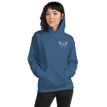 Load image into Gallery viewer, Adult Reach - 4 - The Sky Unisex Hoodie Blue Text