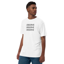 Load image into Gallery viewer, Observe - Unisex premium viscose hemp t-shirt - White