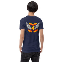 Load image into Gallery viewer, Adult Reach -4- The Sky Short-Sleeve Unisex T-Shirt - Yellow Text