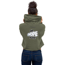Load image into Gallery viewer, Woman's Nope & Nope Again Crop Hoodie