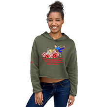 Load image into Gallery viewer, Woman's Crazy Keys Crop Hoodie