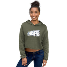 Load image into Gallery viewer, Woman's Nope & Nope Again Crop Hoodie