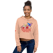Load image into Gallery viewer, Woman's Crazy Keys Crop Hoodie