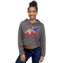 Load image into Gallery viewer, Woman's Crazy Keys Crop Hoodie