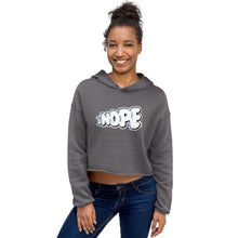 Load image into Gallery viewer, Woman's Nope & Nope Again Crop Hoodie