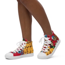 Load image into Gallery viewer, KOOL KIDD - Women’s high top canvas shoes - Red