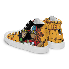 Load image into Gallery viewer, KOOL KIDD - Women’s high top canvas shoes - Black