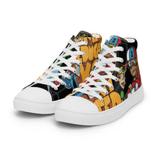 Load image into Gallery viewer, KOOL KIDD - Women’s high top canvas shoes - Black