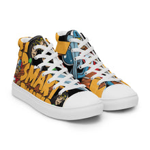Load image into Gallery viewer, KOOL KIDD - Women’s high top canvas shoes - Black