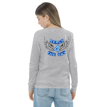 Load image into Gallery viewer, REACH FOR THE SKY - Youth long sleeve tee - Blue text
