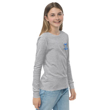 Load image into Gallery viewer, REACH FOR THE SKY - Youth long sleeve tee - Blue text
