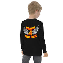 Load image into Gallery viewer, REACH FOR THE SKY - Youth long sleeve tee - Yellow text