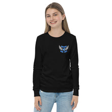 Load image into Gallery viewer, REACH FOR THE SKY - Youth long sleeve tee - Blue text