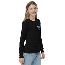 Load image into Gallery viewer, REACH FOR THE SKY - Youth long sleeve tee - Blue text