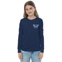 Load image into Gallery viewer, REACH FOR THE SKY - Youth long sleeve tee - Blue text