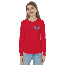 Load image into Gallery viewer, REACH FOR THE SKY - Youth long sleeve tee - Blue text