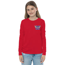 Load image into Gallery viewer, REACH FOR THE SKY - Youth long sleeve tee - Blue text