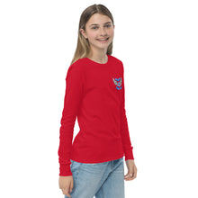 Load image into Gallery viewer, REACH FOR THE SKY - Youth long sleeve tee - Blue text