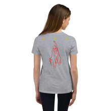 Load image into Gallery viewer, HERO - Youth Short Sleeve T-Shirt (Girl Super Hero on back)