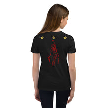 Load image into Gallery viewer, HERO - Youth Short Sleeve T-Shirt (Girl Super Hero on back)