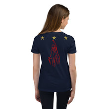 Load image into Gallery viewer, HERO - Youth Short Sleeve T-Shirt (Girl Super Hero on back)