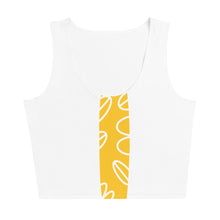 Load image into Gallery viewer, FUN - Yellow &amp; White - Crop Top
