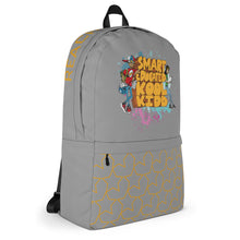Load image into Gallery viewer, Smart Educated Kool Kidd - Reach For The Sky Medium Backpack - Gray Splash
