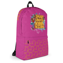 Load image into Gallery viewer, Smart Educated Kool Kidd - Reach For The Sky Medium Backpack - Pink Splash
