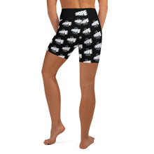 Load image into Gallery viewer, Womens N&amp;N-A Yoga Shorts(black&amp;white pattern)
