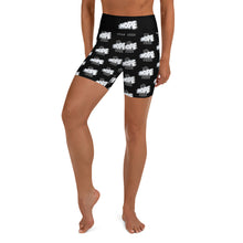 Load image into Gallery viewer, Womens N&amp;N-A Yoga Shorts(black&amp;white pattern)
