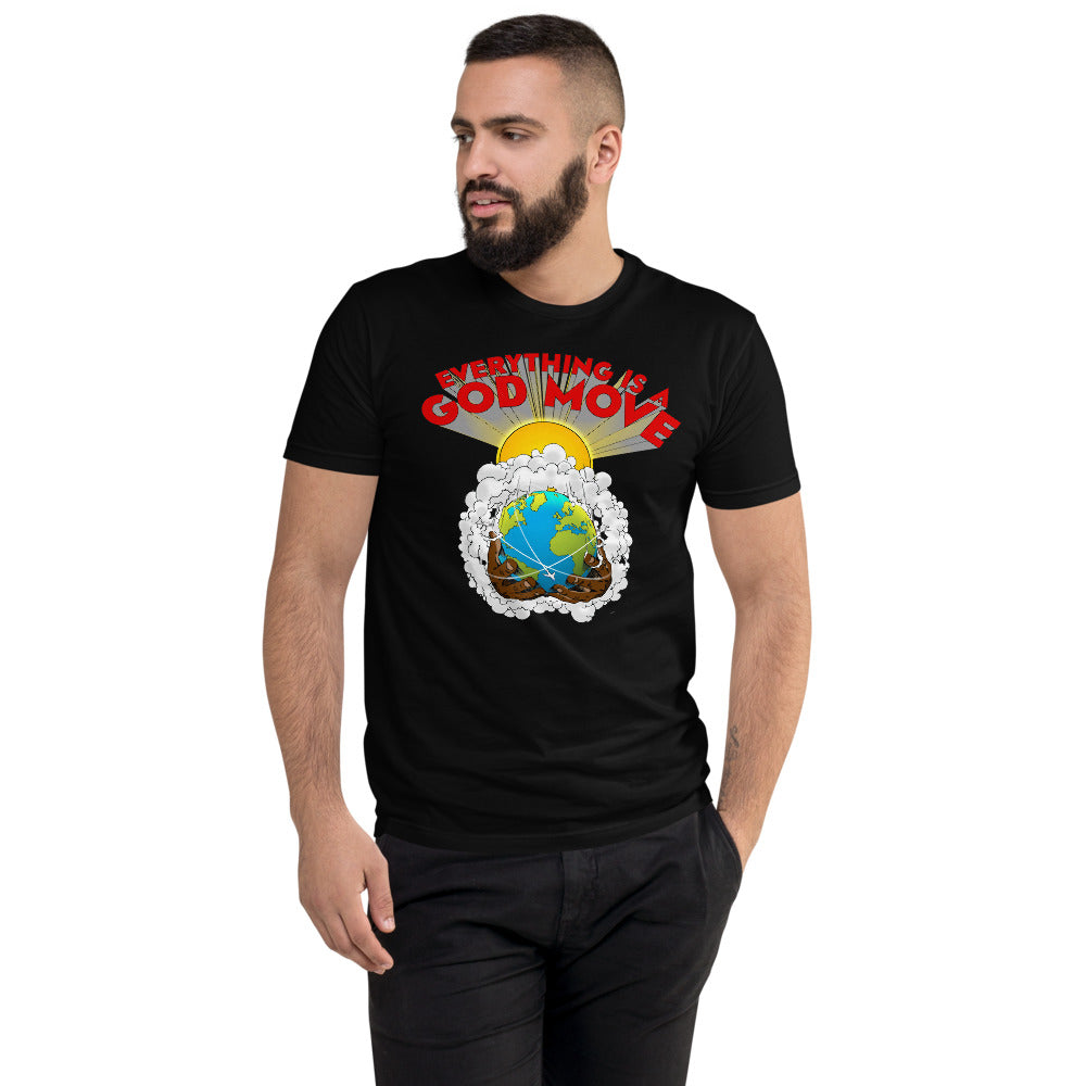 Mens Everything Is A God Move Short Sleeve Fitted Tee