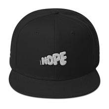 Load image into Gallery viewer, Mens Nope Snapback Hat-Black/Red&amp;Black
