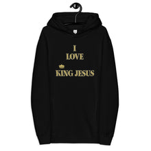 Load image into Gallery viewer, KING JESUS Unisex fashion hoodie - Gold Text
