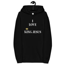Load image into Gallery viewer, KING JESUS Unisex fashion hoodie - White Text
