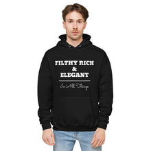 Load image into Gallery viewer, Unisex Filthy Rich fleece hoodie - Black
