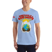 Load image into Gallery viewer, Men&#39;s fitted GOD Move baby blue T-Shirt
