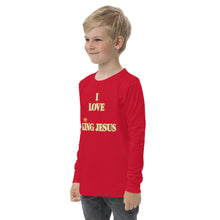 Load image into Gallery viewer, KING JESUS - Youth long sleeve tee - RED
